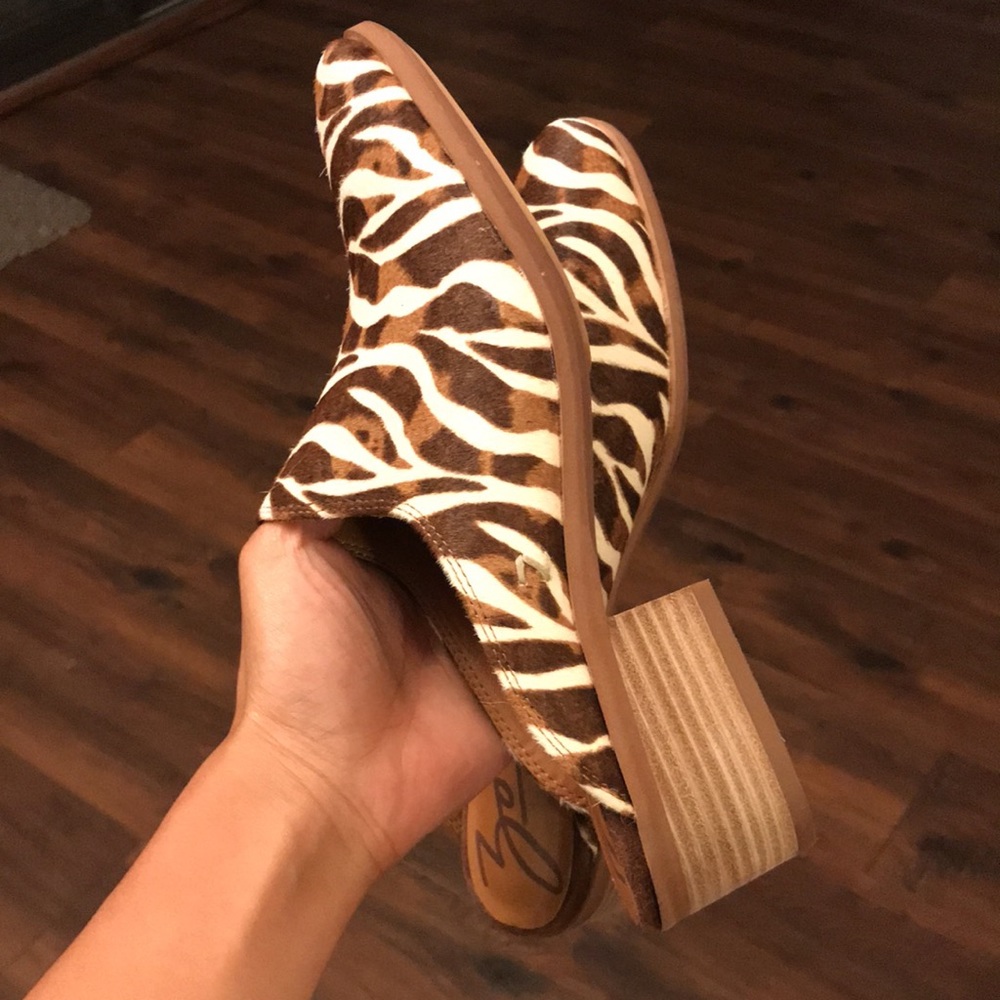 Zodiac Quartz Genuine Calf Hair Mule - Zebra
